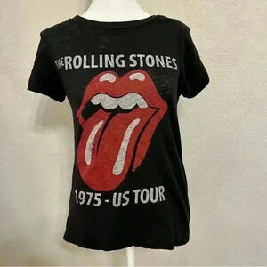 Rolling Stones vintage style rock music concert shirt size small